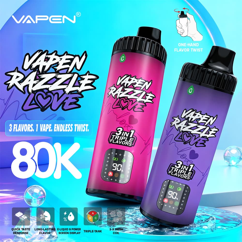 VAPEN RAZZLE 80K 3IN1 Flavors Disposable Electronic Cigarette Wholesale I Vape Pen