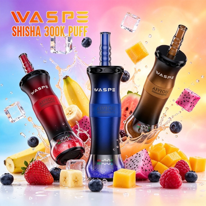 EU Germany Spain warehouse WASPE Shisha 300K Puff Disposable Vape pen Wholesale Electronic Cigarette Vaper