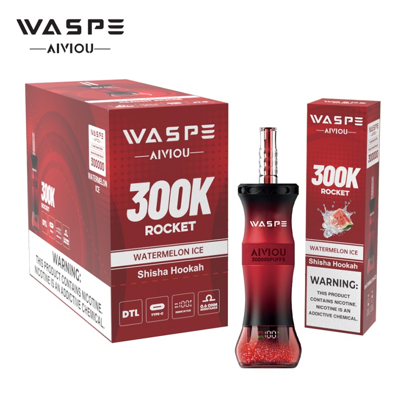 EU Germany Spain warehouse WASPE Shisha 300K Puff Disposable Vape pen Wholesale Electronic Cigarette Vaper