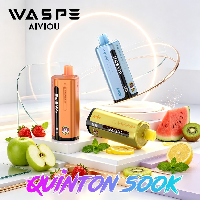 EU Germany Spain warehouse WASPE Quinton 500K puffs 10-in-1 Disposable Vape pen Wholesale Electronic Cigarette Vaper