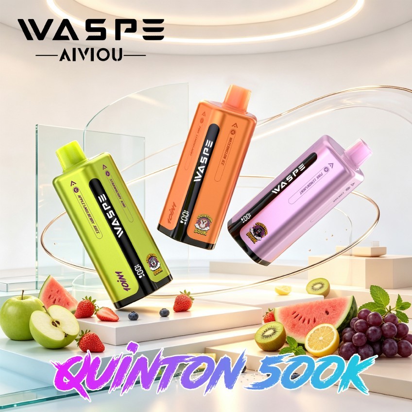 EU Germany Spain warehouse WASPE Quinton 500K puffs 10-in-1 Disposable Vape pen Wholesale Electronic Cigarette Vaper