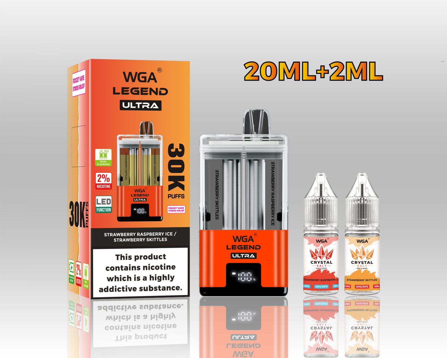 Wga Legend Ultra 30000 30K/15K/20K Puff Vaper Empty I Vape