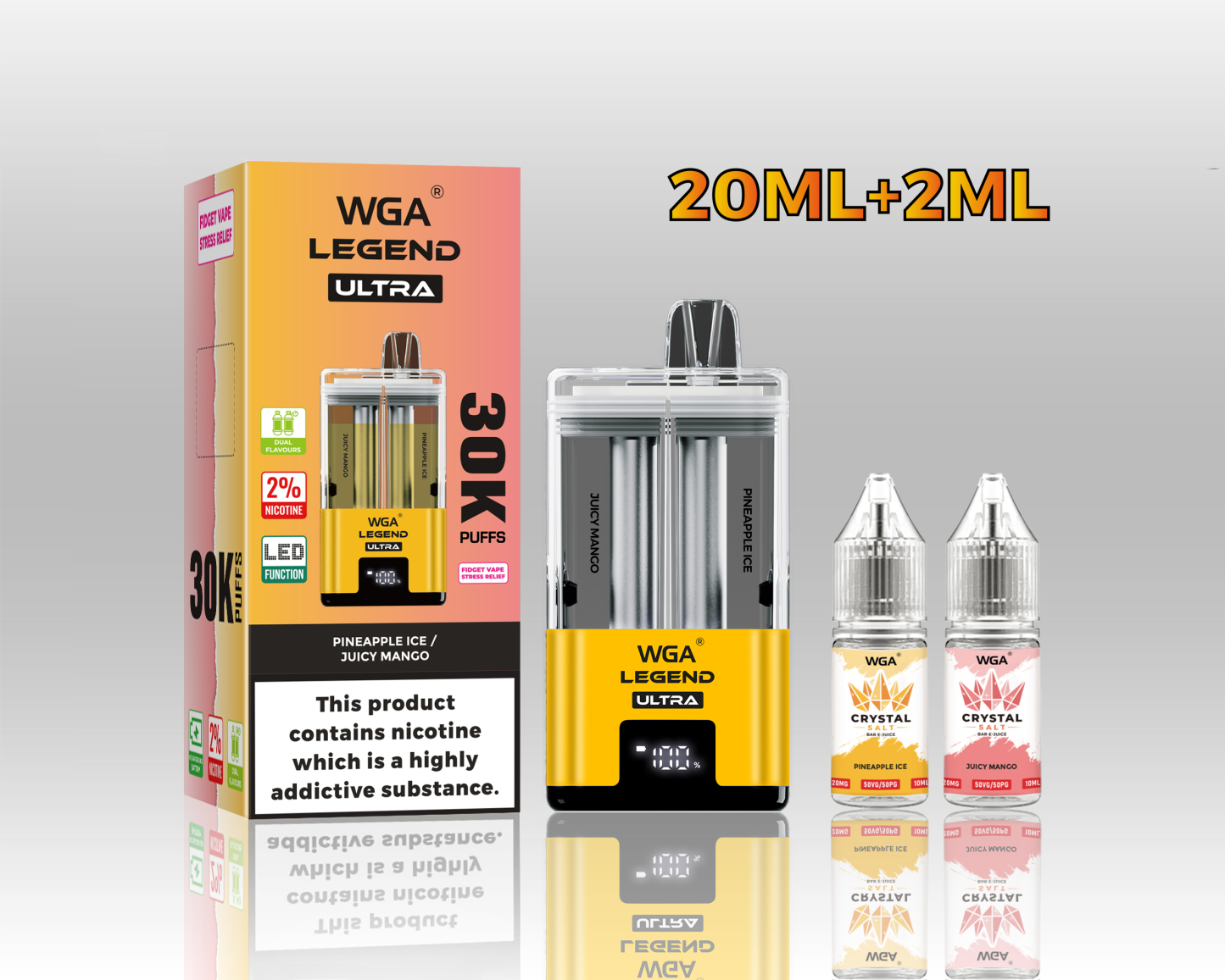 Wga Legend Ultra 30000 30K/15K/20K Puff Vaper Empty I Vape