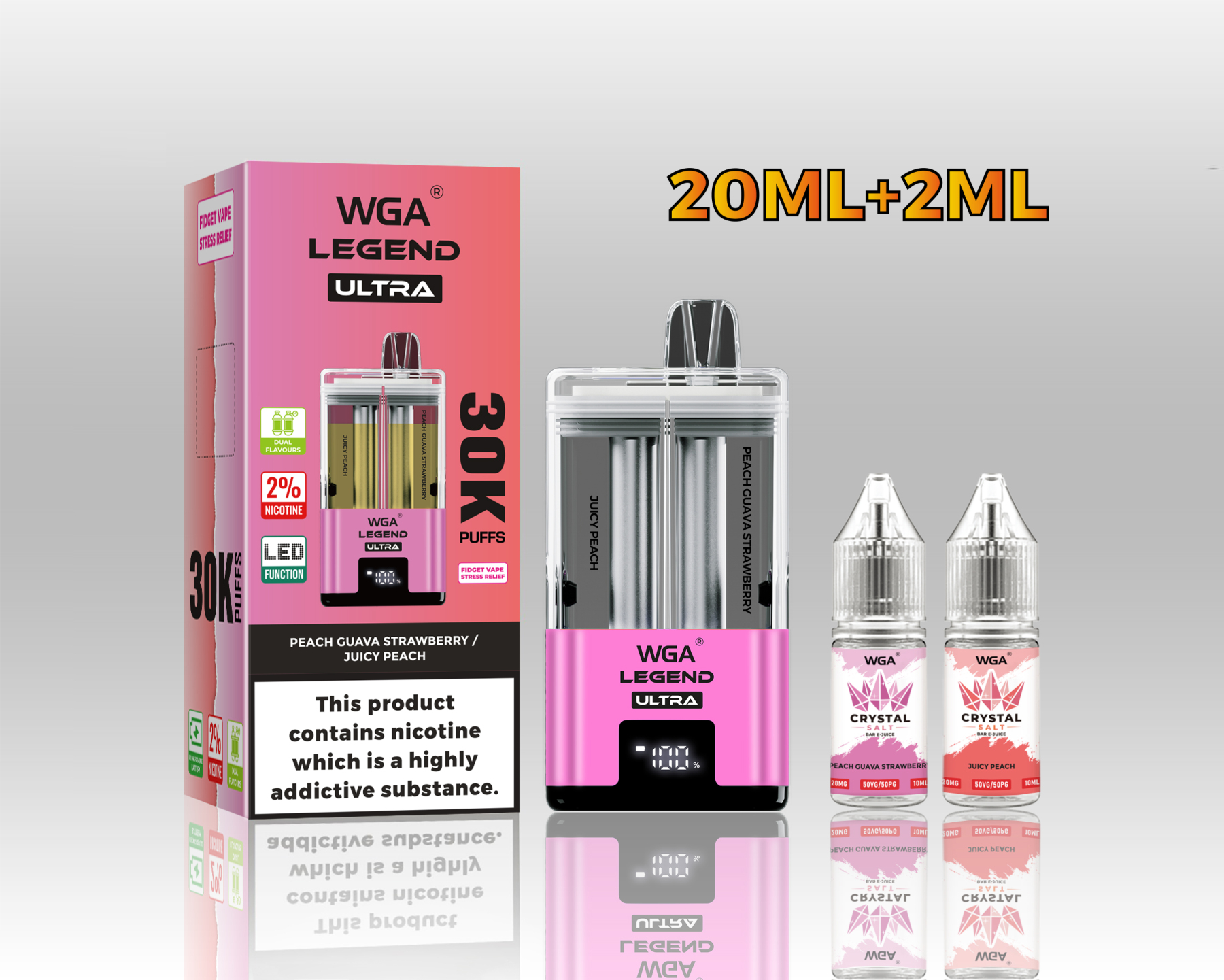 Wga Legend Ultra 30000 30K/15K/20K Puff Vaper Empty I Vape