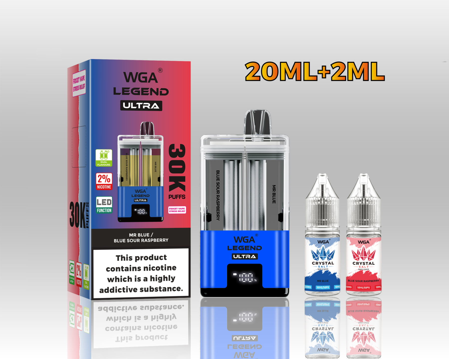 Wga Legend Ultra 30000 30K/15K/20K Puff Vaper Empty I Vape