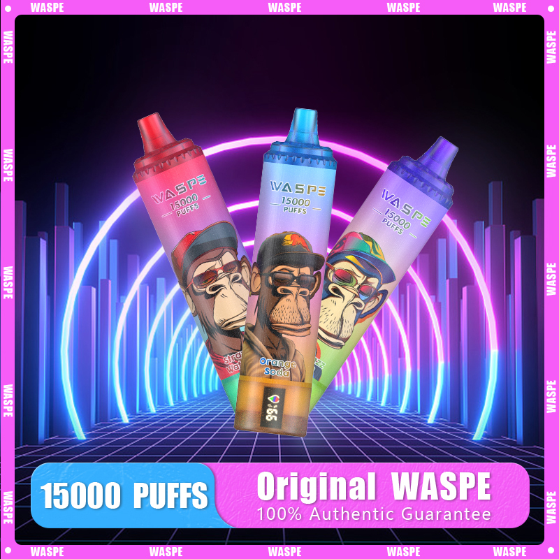 Waspe 15000 Puffs Disposable Vapecigarette Shisha Vaper Electronic Cigarette Wholesale I Vape Pen Style Bar