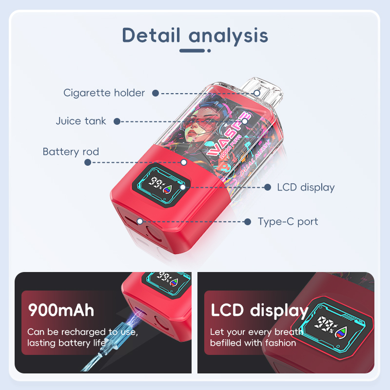 Waspe Puff 20000 Puffs Bang Box 25ml Puff Vape 15K 20000 Puffs Disposable E Cigarette Wholesale I Vape