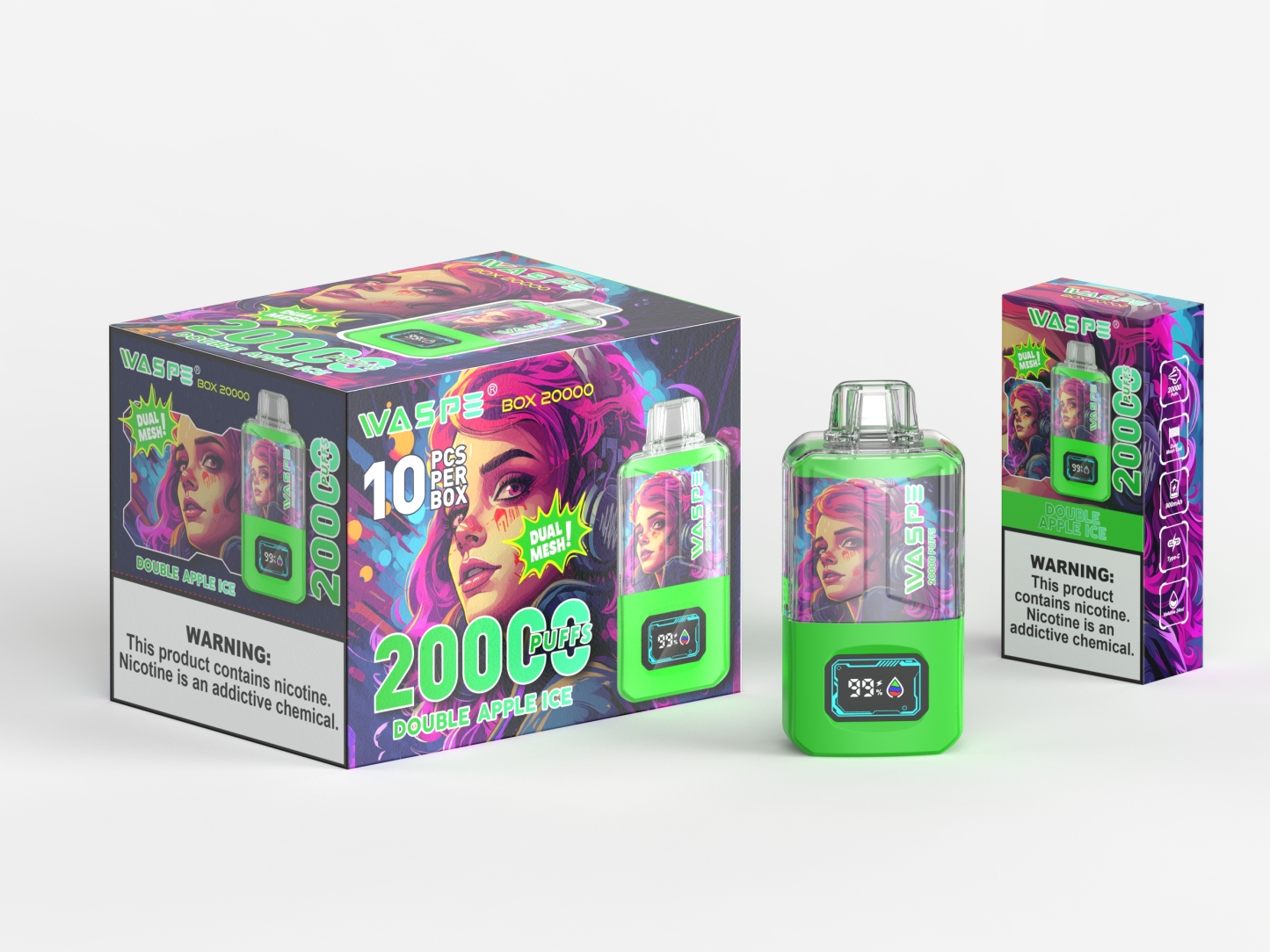 Waspe Puff 20000 Puffs Bang Box 25ml Puff Vape 15K 20000 Puffs Disposable E Cigarette Wholesale I Vape