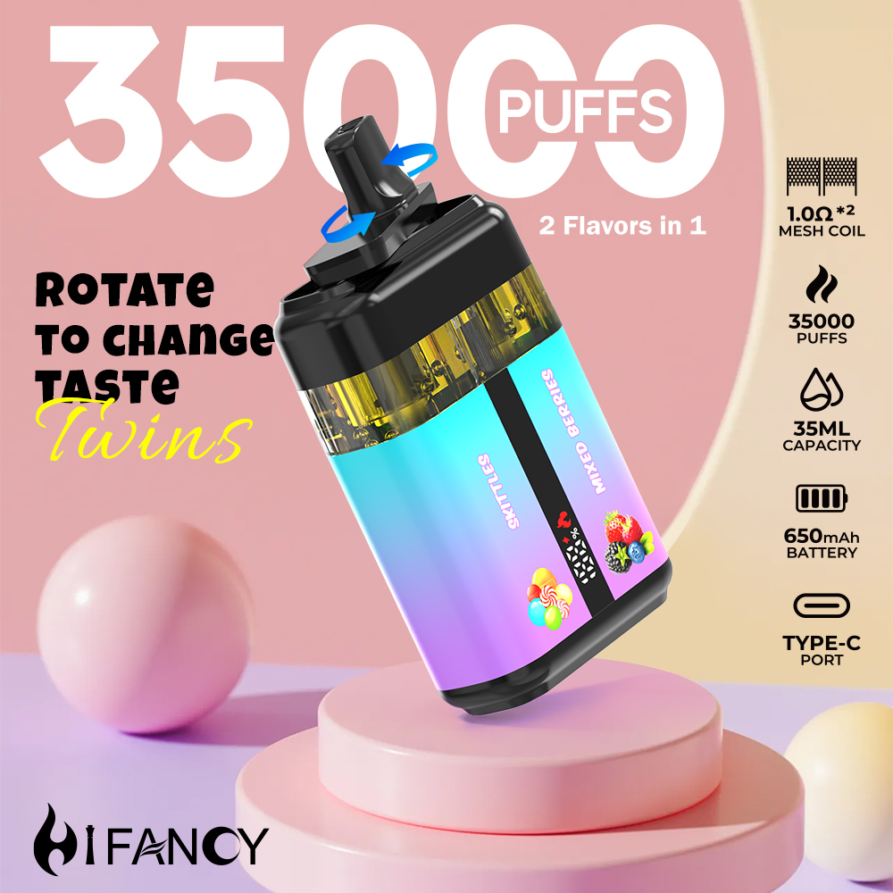 Electric Hookah Price Pocket E Hookah Puff Box Hifancy Vape Pod Wholesale Market 35000 Puff Disposable Vape Wape with Double Flavor