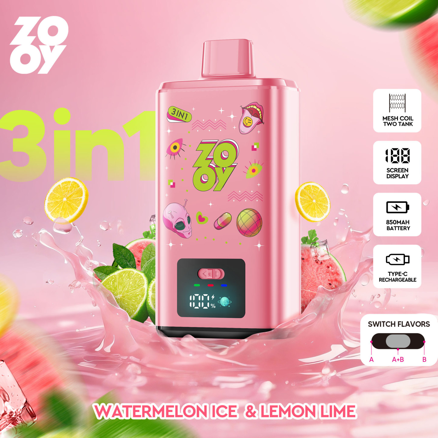 E-Cigarette Zooy 150K 120K 100K 80K 60K 2% 3% 5% Nic Vape 25K 35K 50K 60K Dlsposable Vape Original Factory Puff 20K 30K 40K in EU