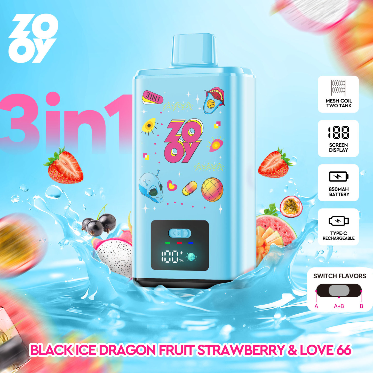 E-Cigarette Zooy 150K 120K 100K 80K 60K 2% 3% 5% Nic Vape 25K 35K 50K 60K Dlsposable Vape Original Factory Puff 20K 30K 40K in EU