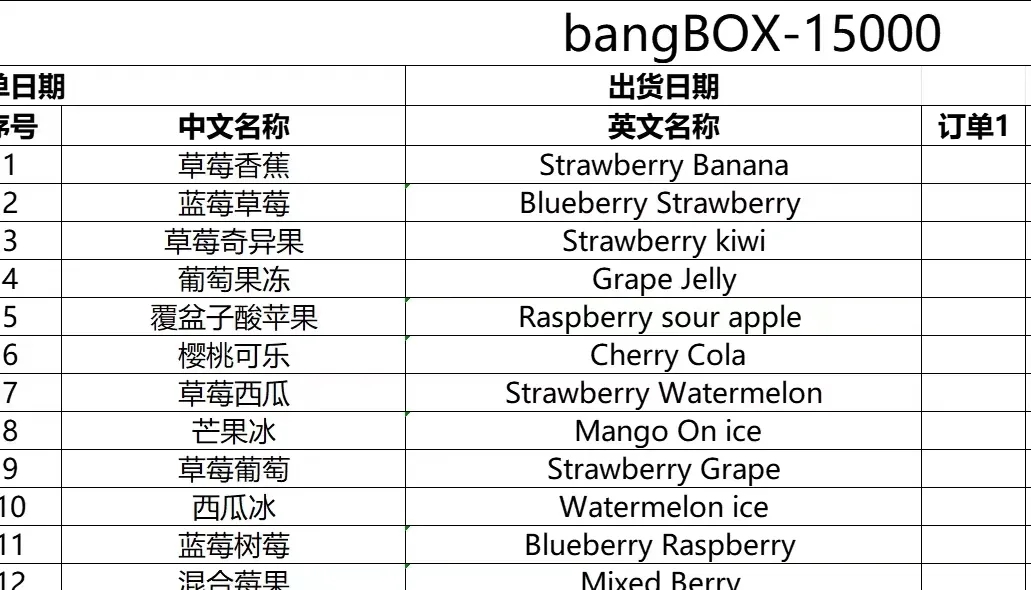 Original Bang box igital Box 15000 15K Puffs Vape Puff 15000 Mesh Coil 20ml vaper vape 15000 puffs 0/2/3/5% Rechargeable 650mAh RGB VS Tornado 1200-Ecloudvaping
