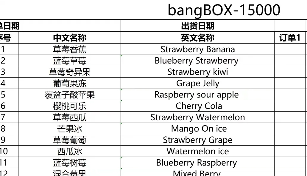 Original Bang box igital Box 15000 15K Puffs Vape Puff 15000 Mesh Coil 20ml vaper vape 15000 puffs 0/2/3/5% Rechargeable 650mAh RGB VS Tornado 1200-Ecloudvaping