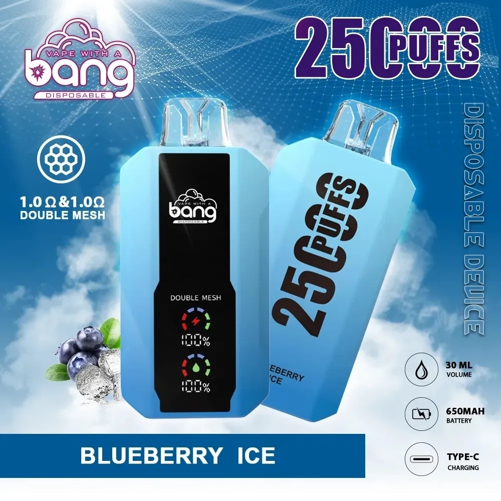 Original Bang 25000 puffs disposable E cigarettes 30ml pre-filled vapor pods 650mAh rechargeable battery vape juice devices Dual Mesh Vaporizers bang box 25000-Ecloudvaping