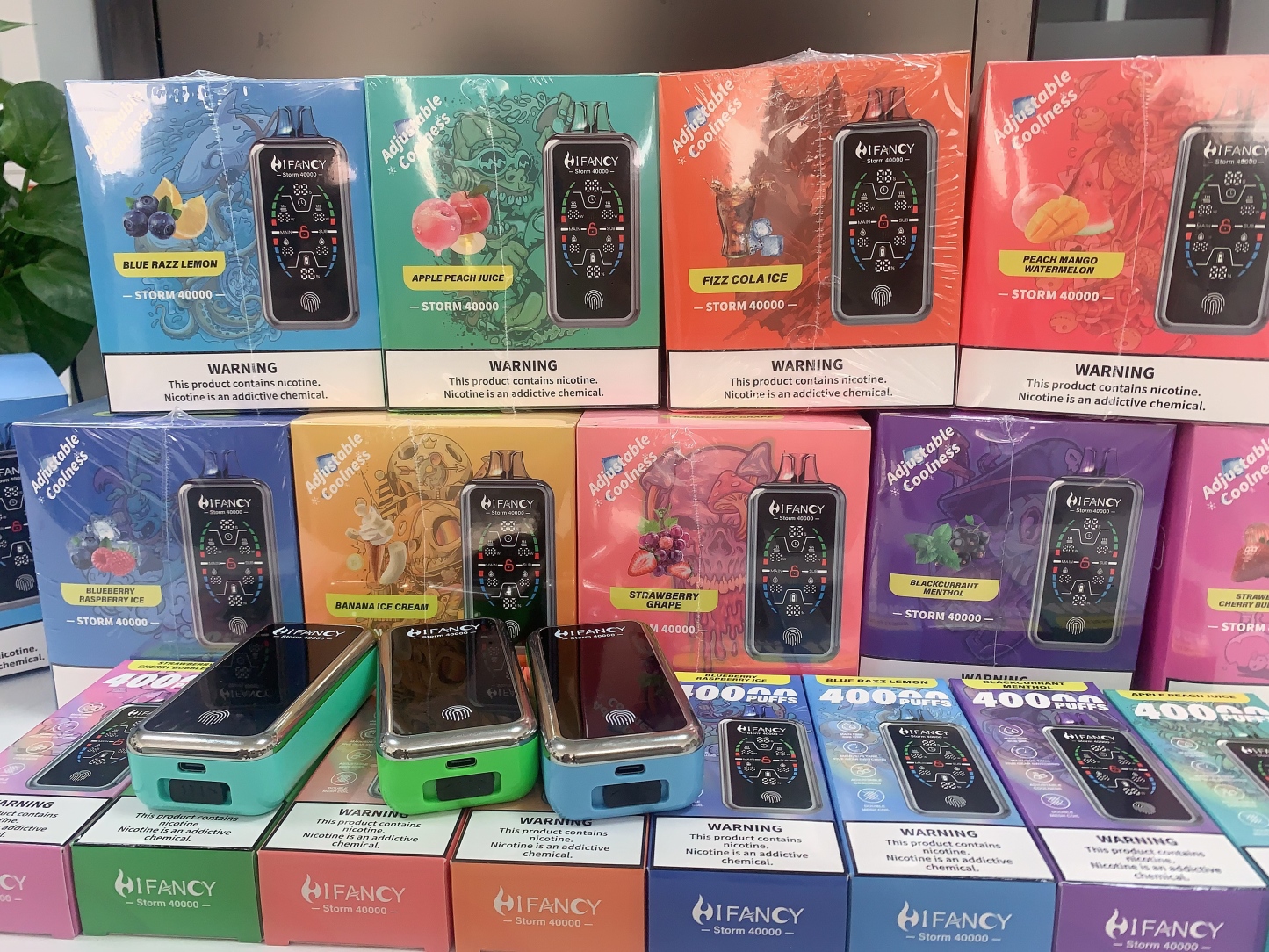 Hifancy EU Warehouse Hifancy Storm 40000 Vape Disposable Electronic Cigarette with 12000 Puffs Shisha Hookah Pod for Online Market