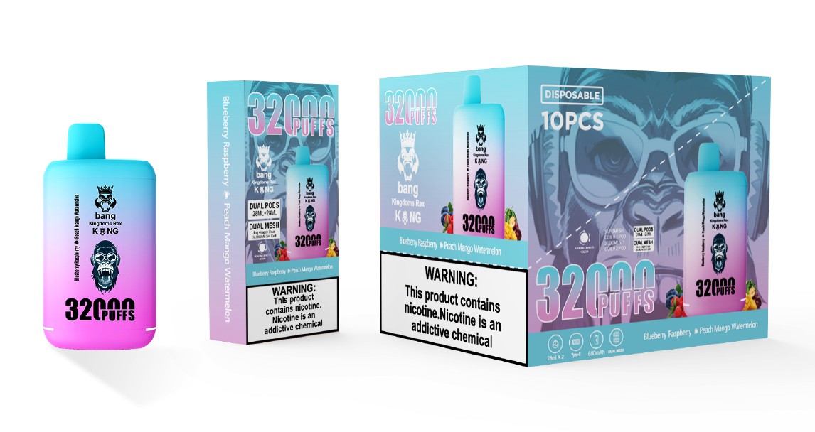 Bang King 32000 Puff Dual Pods Dual Mesh Double Flavors Pods Disposable empty mini Electronic Cigarette 