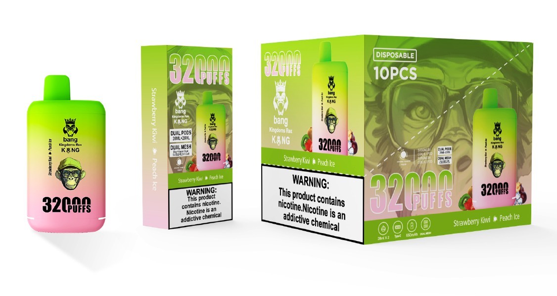 Bang King 32000 Puff Dual Pods Dual Mesh Double Flavors Pods Disposable empty mini Electronic Cigarette 