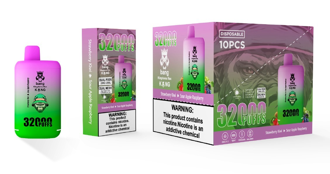 Bang King 32000 Puff Dual Pods Dual Mesh Double Flavors Pods Disposable empty mini Electronic Cigarette 