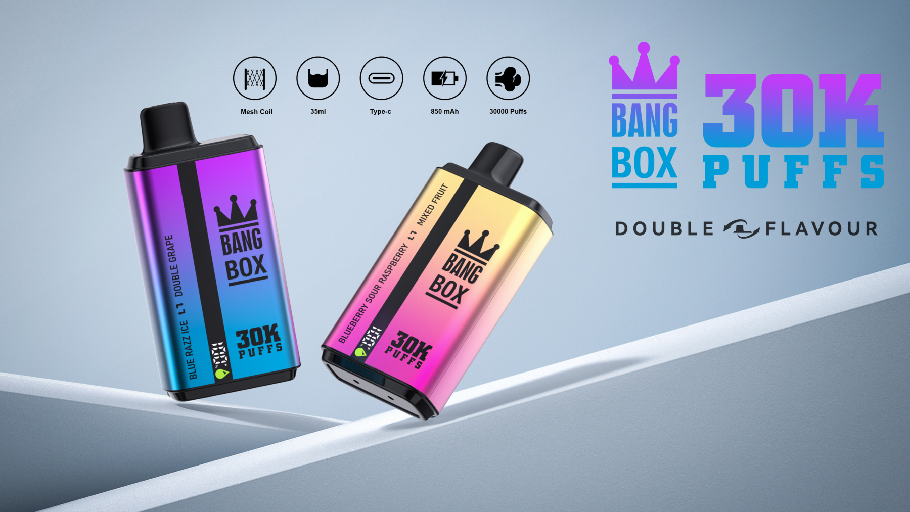 Original Bang box 30000 30k 36ml Preloaded 650mAh Rechargeable Pen 0%2%3%5% disposable Intelligent display 