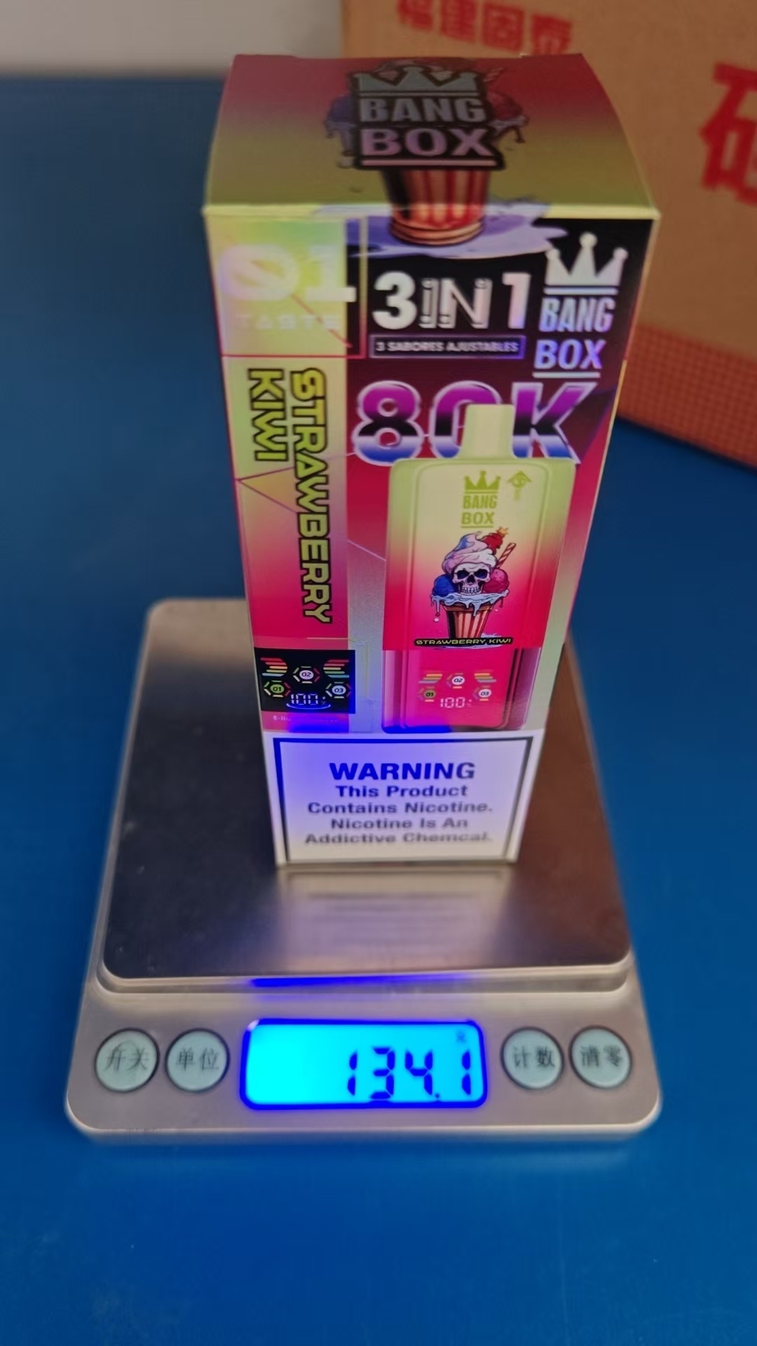 Bang box 80000 Puff Triple 3 in 1 Flavors Rechargeable Disposable Electronic Cigarette Multiple Fruit Flavors Vapor Smoke Vape Crystal Wape Sweet E Puff Tornado