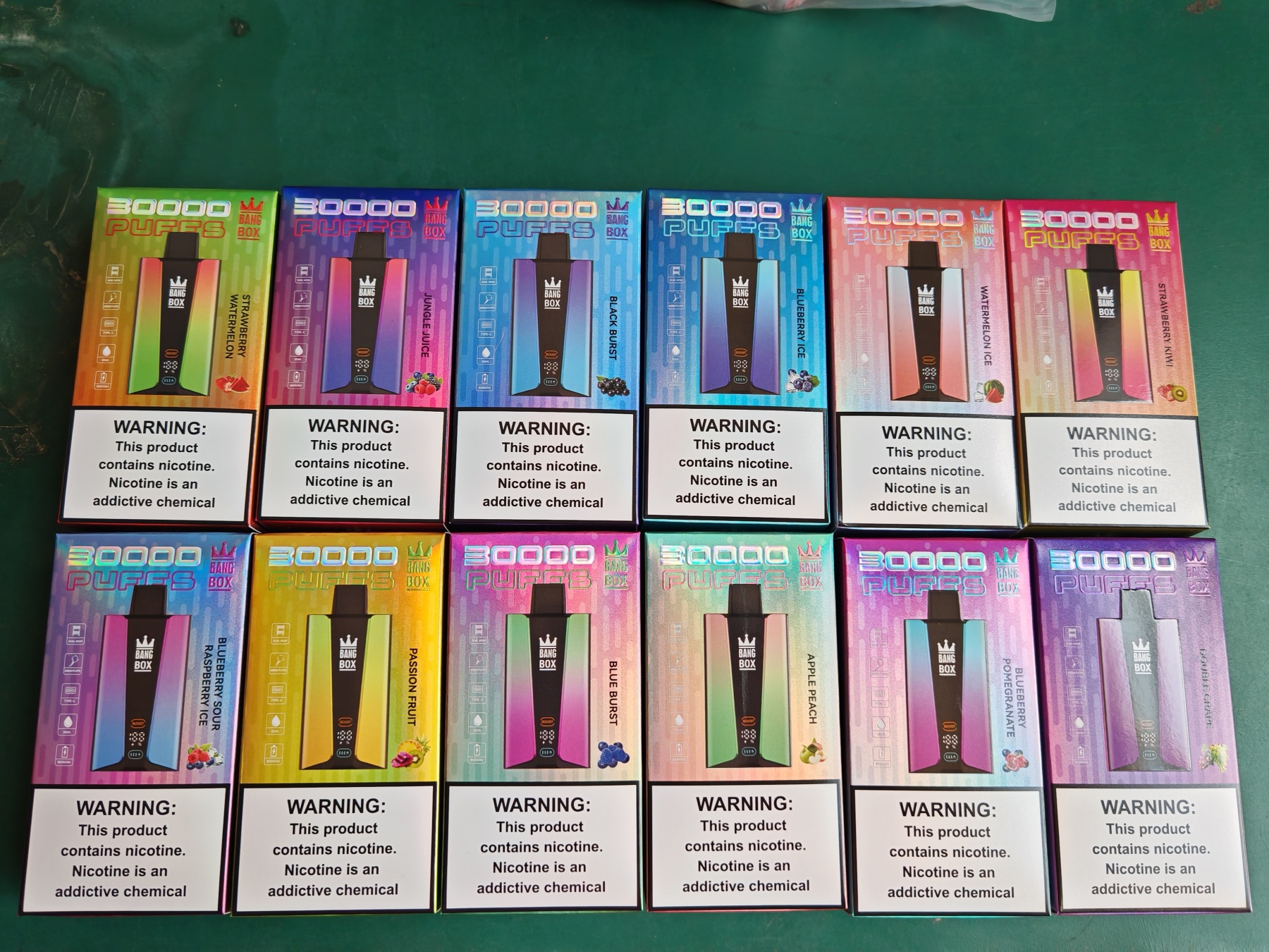 Bang Box 30000 Puffs Disposable Crystal Vape 30K Shisha Flavor Hookah