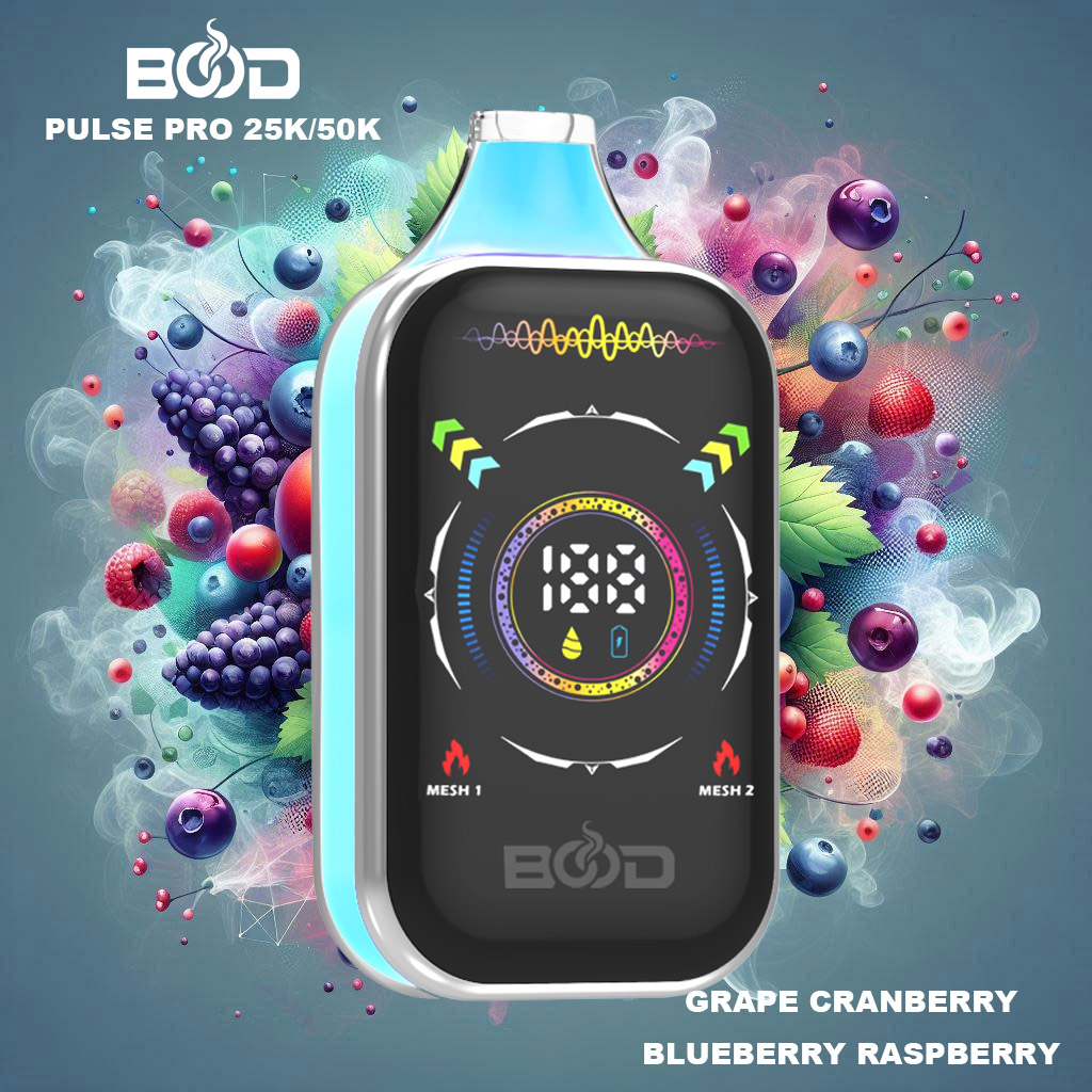 Bood Pulse PRO50000 Puffs 25K/50K Disposable Electronic Cigarette LED Display 10flavor Factory Sel