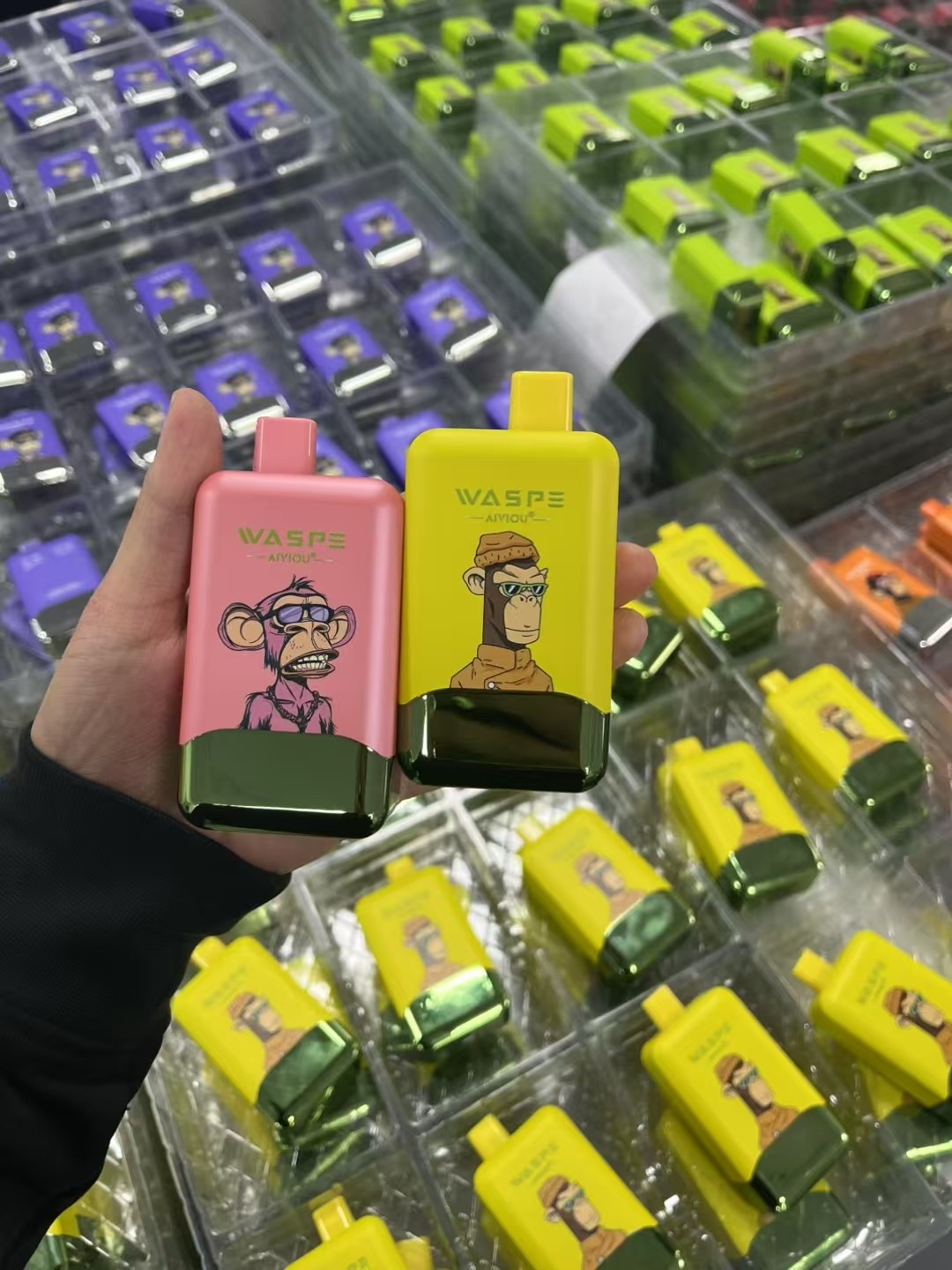 Waspe 40000 Puffs 2 in 1 Vaper Puff Bar Wholesale Disposable Vape Pen E Cigarette  40K Dual Flavors Twins Vapes  Ecigs