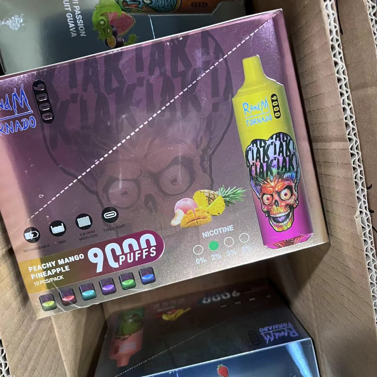 Fumot Randm Tornado 9000 Puffs E Cigarette Rechargeable Disposable Vape