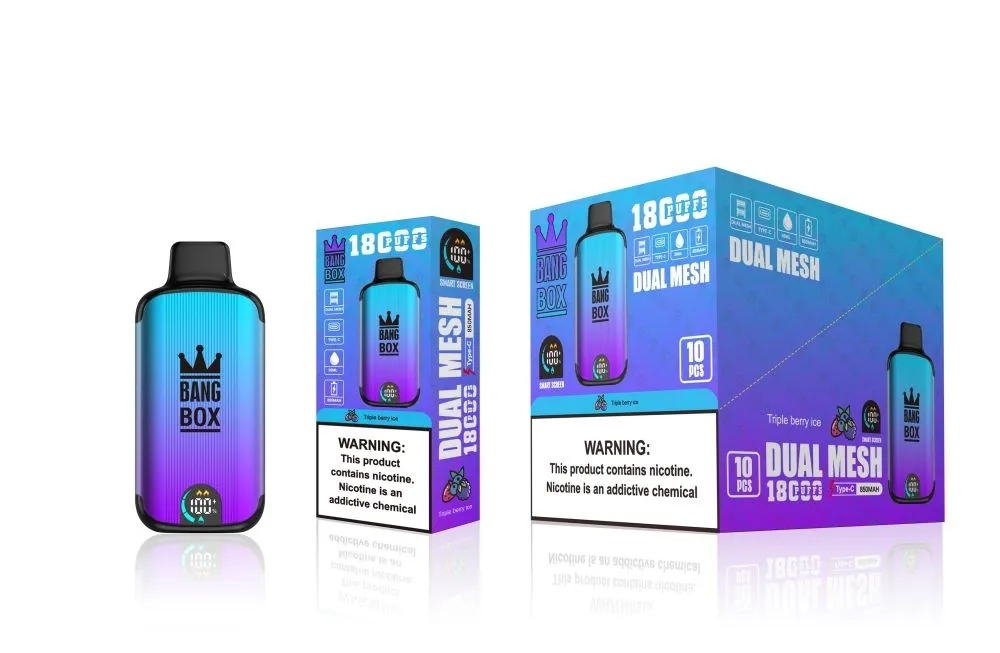 Original Bang box 18000 puffs disposable E cigarettes 26ml pre-filled vapor pods 850mAh rechargeable battery 20k puffs vape juice devices Dual Mesh Vaporizers-Ecloudvaping