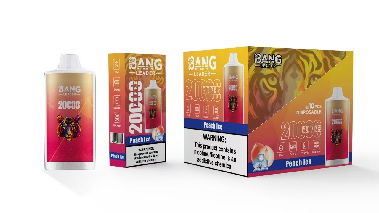  Bang Leader 20000 Disposable Rechargeable Electronic Cigarette Cheap Wholesale Price Hookah 20000 Puff Multiple Fruit Flavors