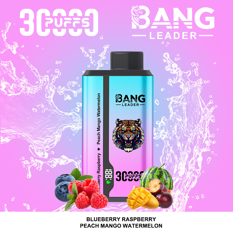 Bang leader 30000 30k 36ml Preloaded 650mAh Rechargeable Pen 0%2%3%5% disposable Intelligent display 