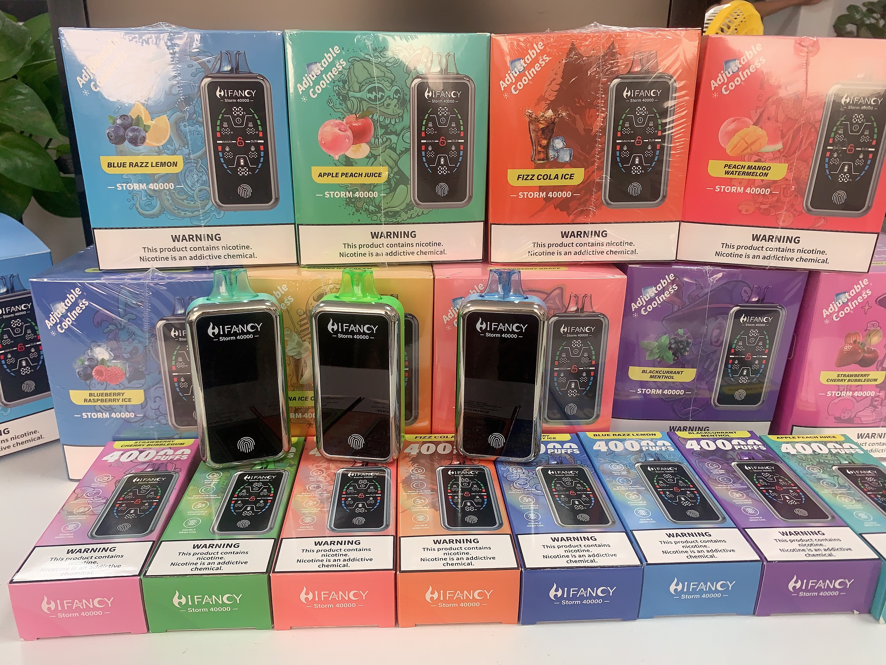 Hifancy EU Warehouse Hifancy Storm 40000 Vape Disposable Electronic Cigarette with 12000 Puffs Shisha Hookah Pod for Online Market