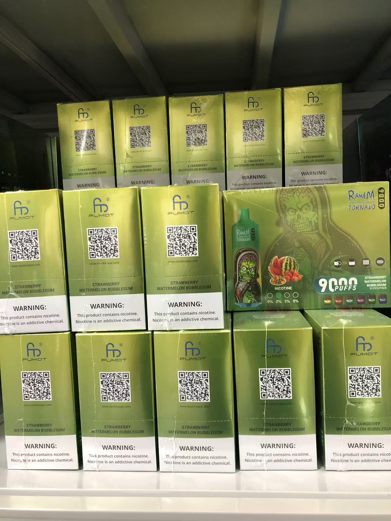 Fumot Randm Tornado 9000 Puffs E Cigarette Rechargeable Disposable Vape