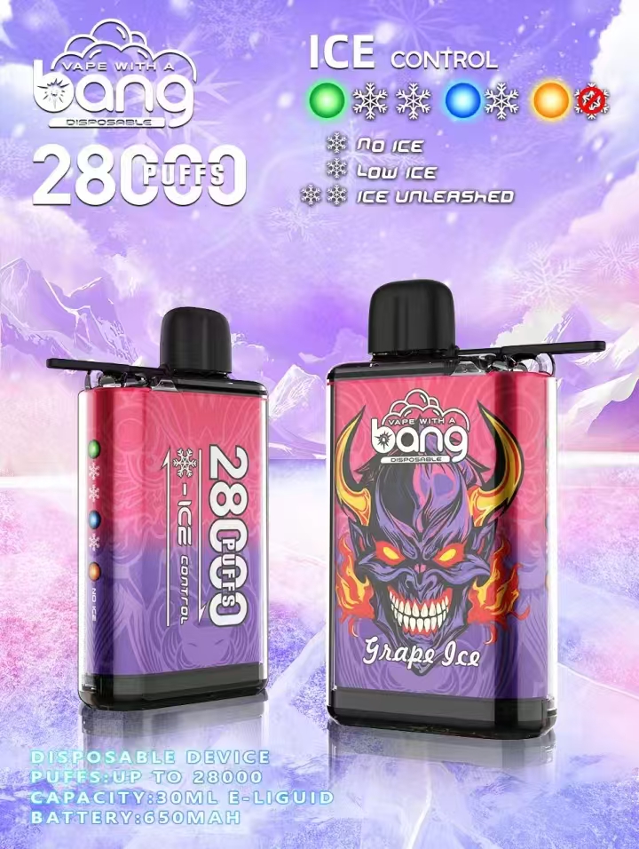 Original Bang King 28000 Puffs Disposable Vape Device E-Cigarette Ice Control Wholesale Supplier Distributor 650mAh Battery