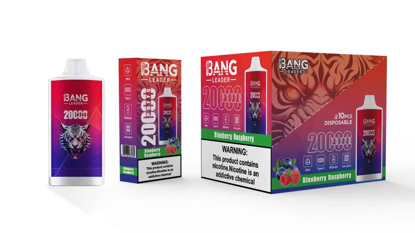  Bang Leader 20000 Disposable Rechargeable Electronic Cigarette Cheap Wholesale Price Hookah 20000 Puff Multiple Fruit Flavors