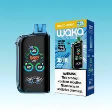 100% Original Waka Blast 45000 Puffs 5% Nicotine Ice + Nic Control 45K Display Full Screen Disposable Vapes Factory Price 10000PCS in Stock Now!
