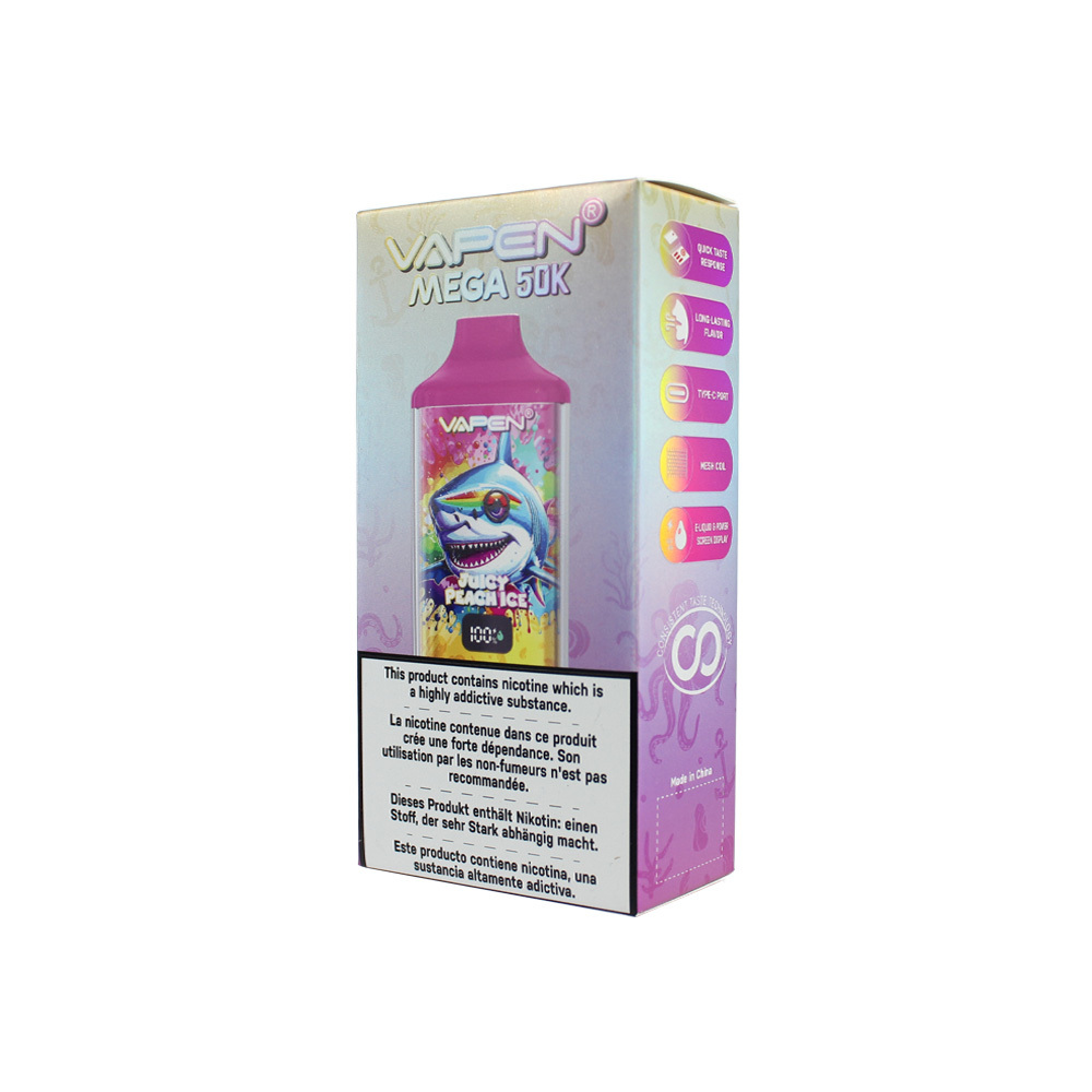 Original Vapen Mega 50000 Puffs EU Warehouse Electronic Cigarette Vaper Wholesale 50K 40K Puff Bar Rechargeable Disposable E Vape
