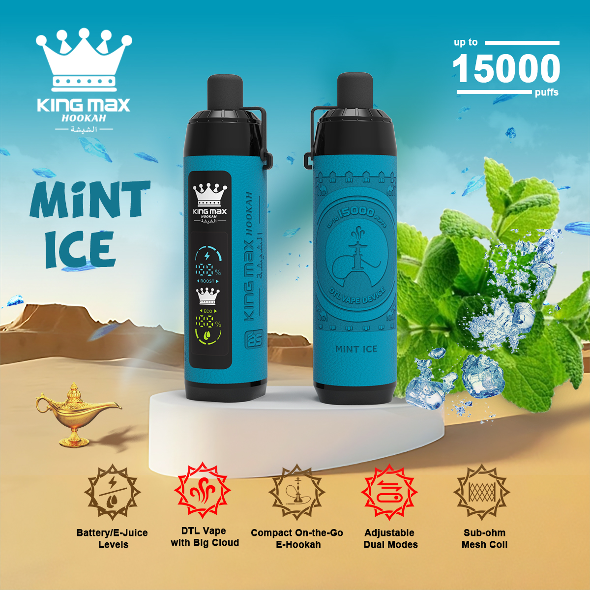 Breze Stiik 15000 15K King Max Disposable Vapes Rechargeable Degital Screen Electronic Cigarette