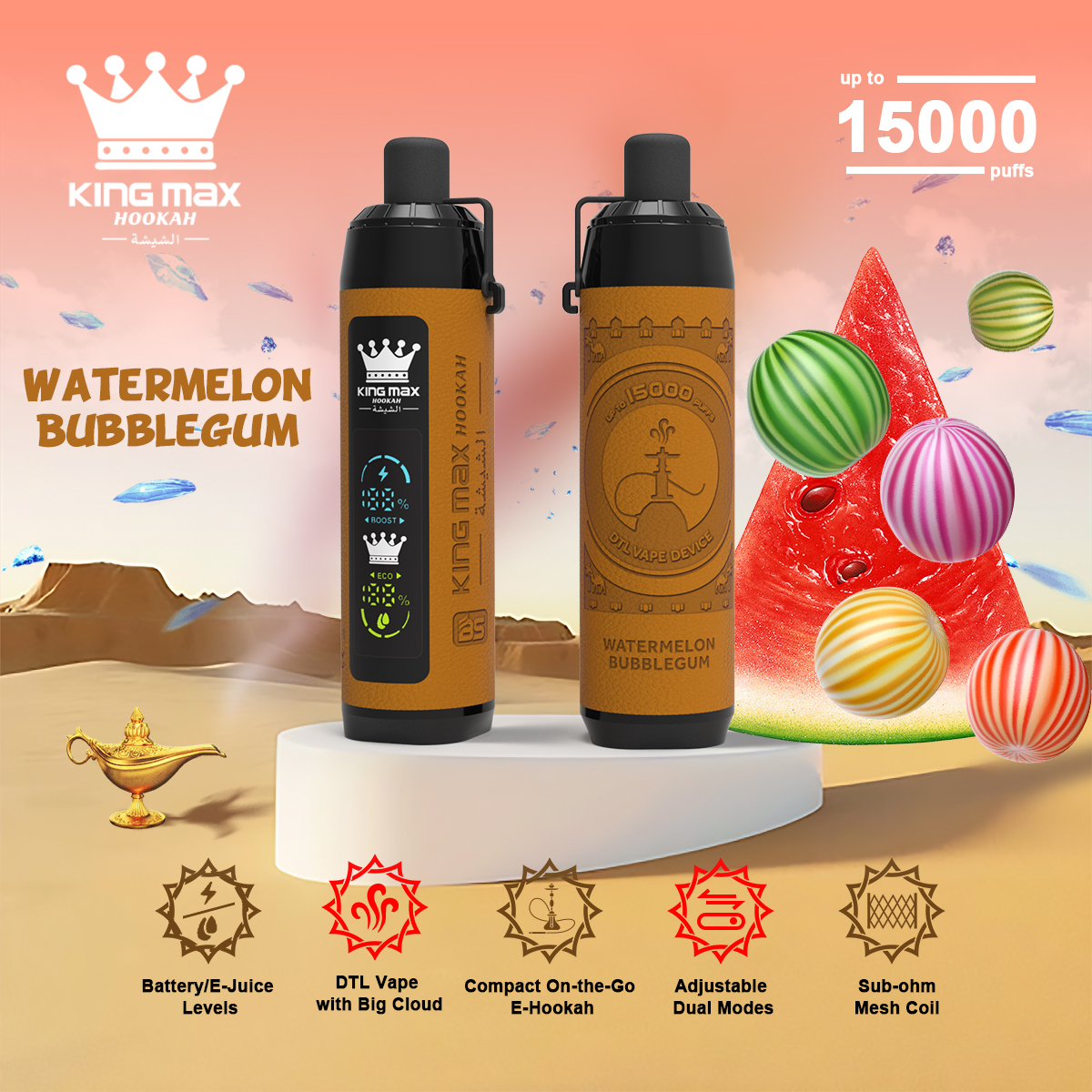 Breze Stiik 15000 15K King Max Disposable Vapes Rechargeable Degital Screen Electronic Cigarette