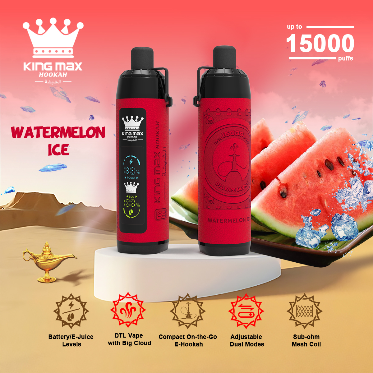 Breze Stiik 15000 15K King Max Disposable Vapes Rechargeable Degital Screen Electronic Cigarette