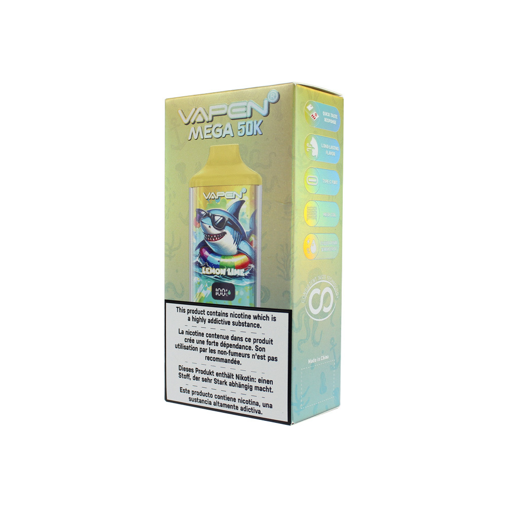 Original Vapen Mega 50000 Puffs EU Warehouse Electronic Cigarette Vaper Wholesale 50K 40K Puff Bar Rechargeable Disposable E Vape