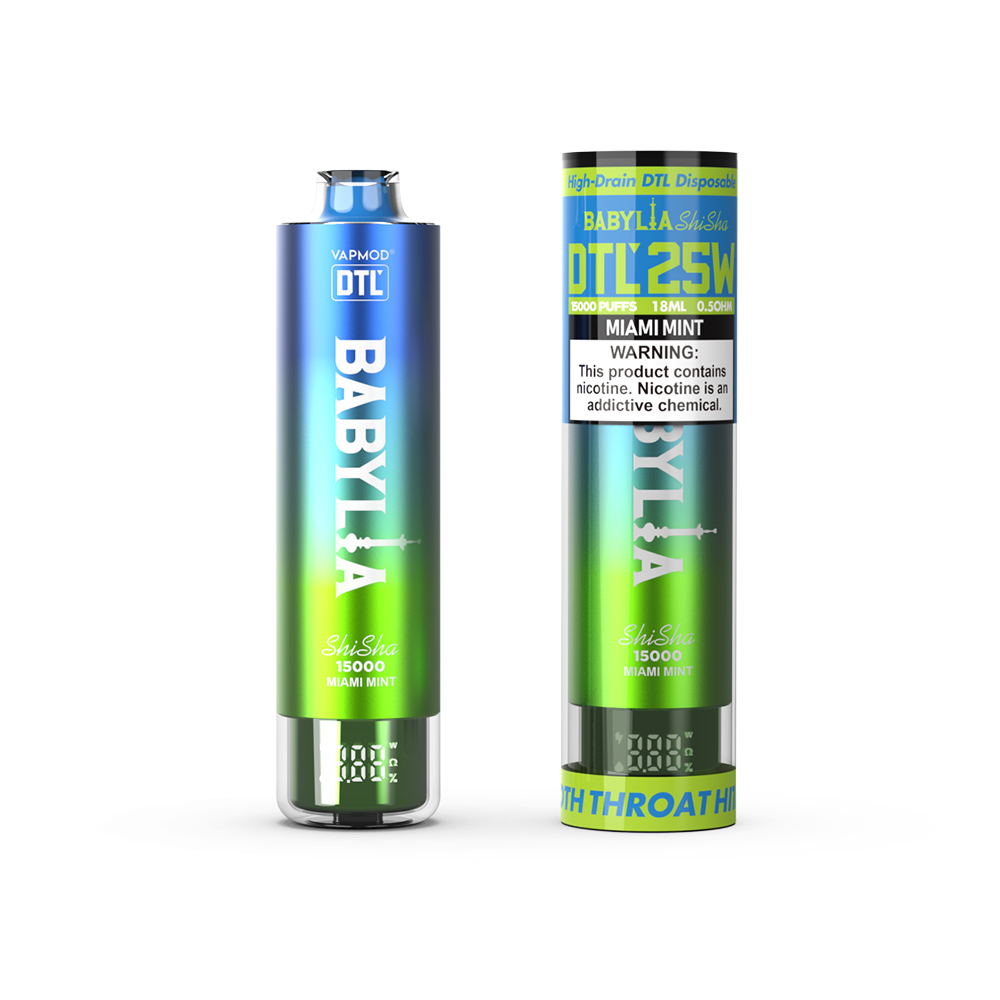 Original Vapmod Babylia Shisha 15000 Puffs Vape 18ml Eliquid Disposable Vaper Pen Device