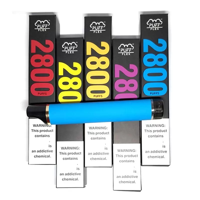 Original PUFF FLEX 2800 Puffs Disposable E-cigarettes Bars Vape Pen 850mAh Battery 10ML Pods Cartridge Pre Filled e Cigs Vaporizers Portable Vapor Devcice-Ecloudvaping