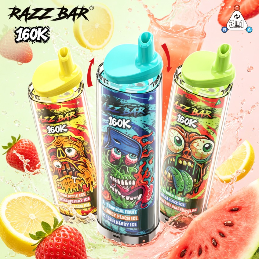 Razzbar 160k puffs 3in1
