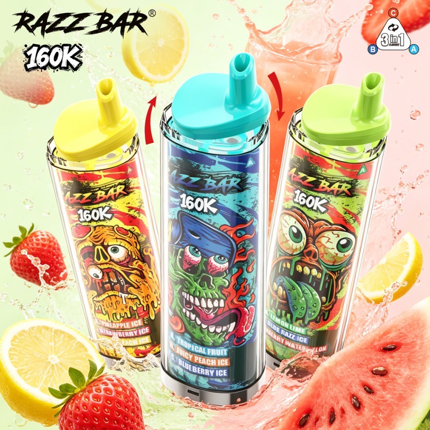 Razzbar 160k puffs 3in1