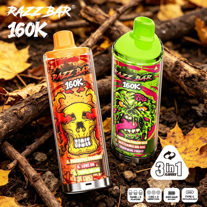 Razzbar 160k puffs 3in1