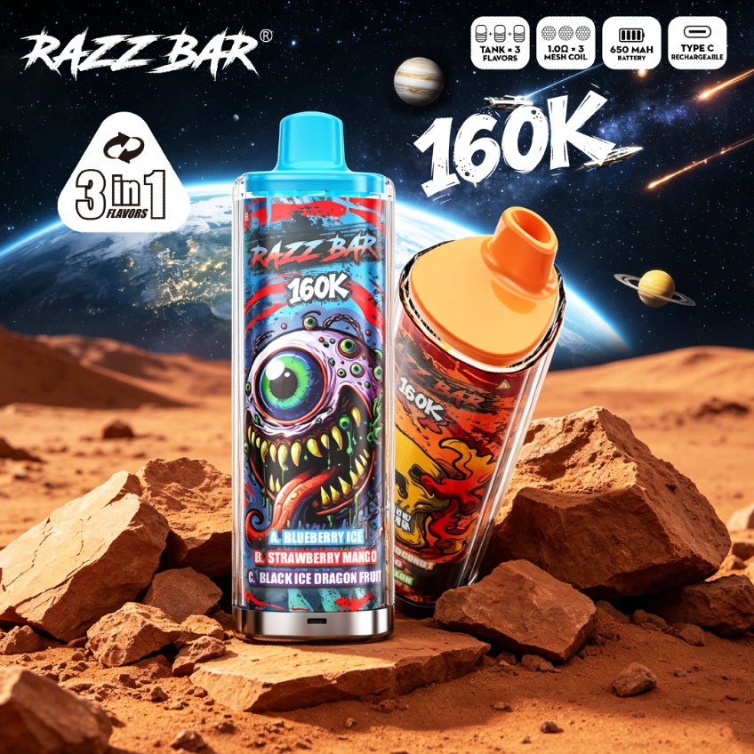Razzbar 160k puffs 3in1