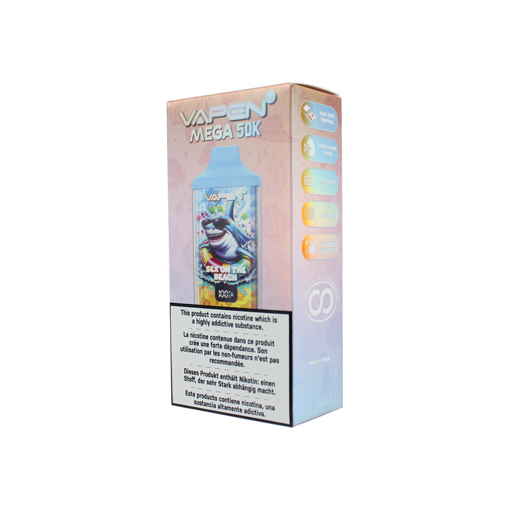 Original Vapen Mega 50000 Puffs EU Warehouse Electronic Cigarette Vaper Wholesale 50K 40K Puff Bar Rechargeable Disposable E Vape