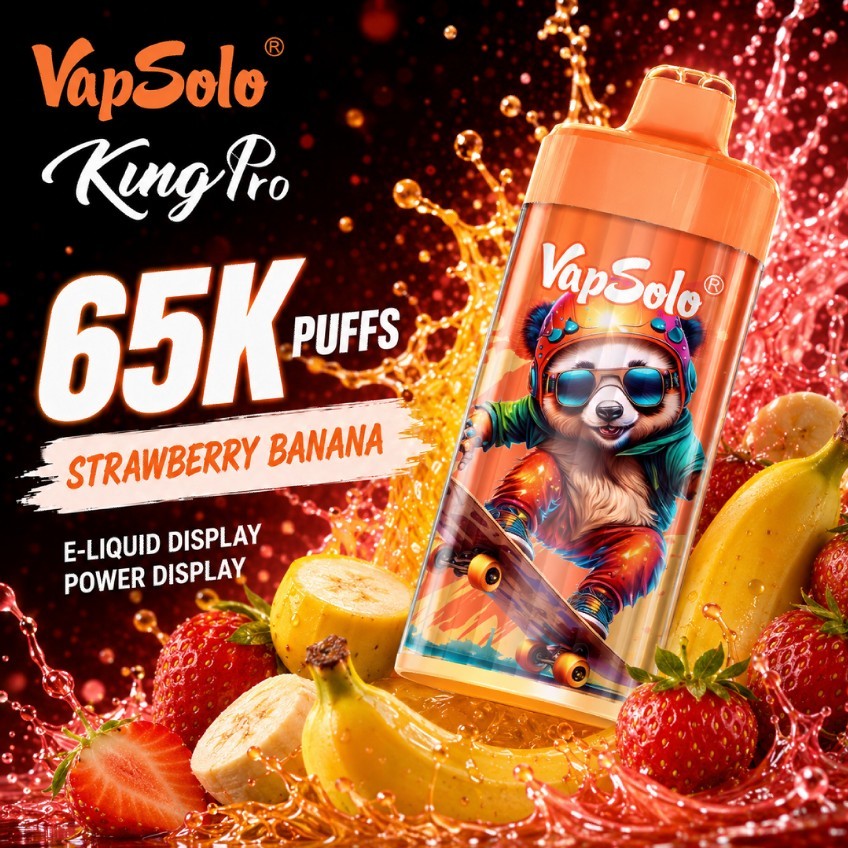 vapsolo king pro 65K puffs Disposable Vape from EU warehouse shipping fast 3-6days