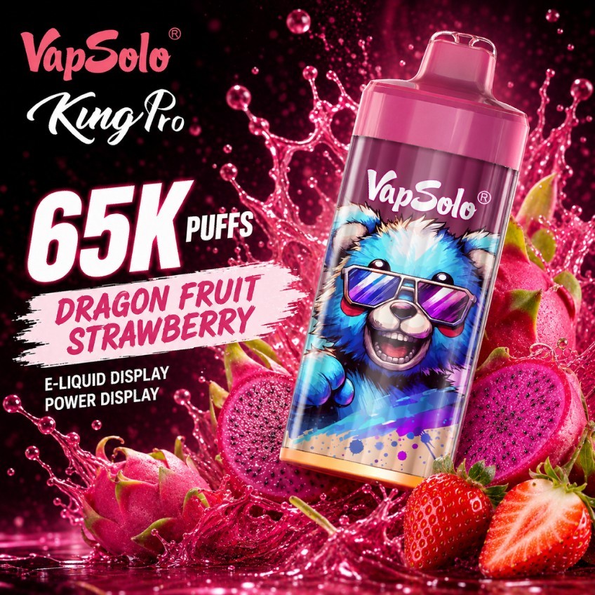 vapsolo king pro 65K puffs Disposable Vape from EU warehouse shipping fast 3-6days